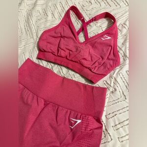 Gymshark Pink Seamless Set